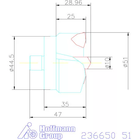 Komet KUB Centron fúrókorona 51 mm
