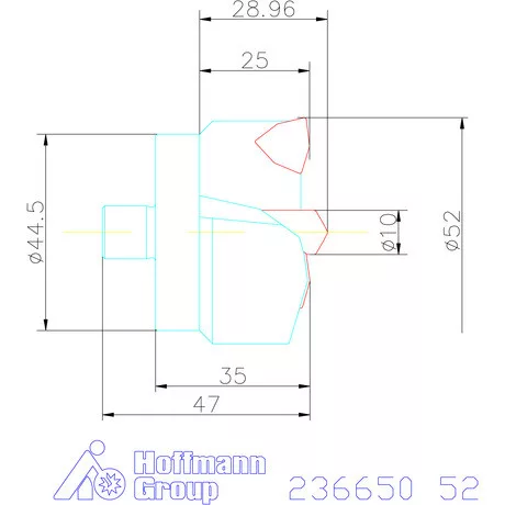 Komet KUB Centron fúrókorona 52 mm