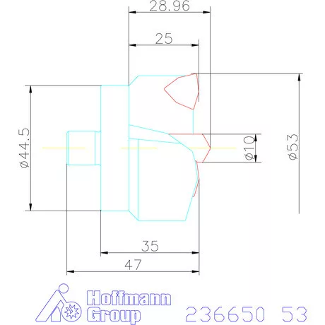 Komet KUB Centron fúrókorona 53 mm