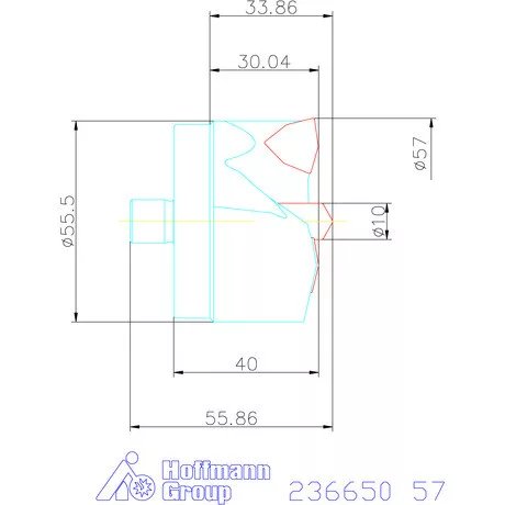 Komet KUB Centron fúrókorona 57 mm