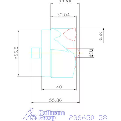 Komet KUB Centron fúrókorona 58 mm