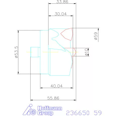Komet KUB Centron fúrókorona 59 mm
