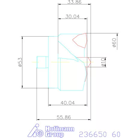 Komet KUB Centron fúrókorona 60 mm