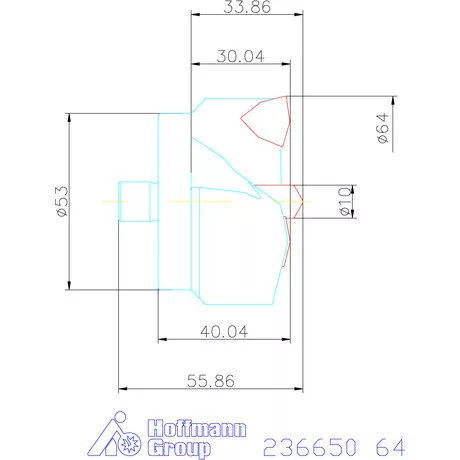 Komet KUB Centron fúrókorona 64 mm