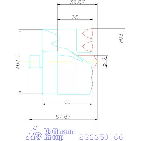 Komet KUB Centron fúrókorona 66 mm