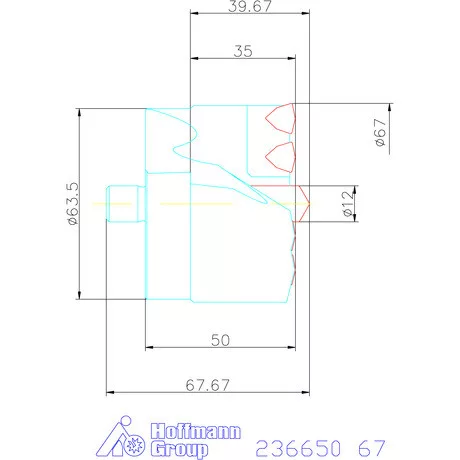 Komet KUB Centron fúrókorona 67 mm