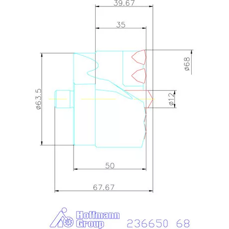 Komet KUB Centron fúrókorona 68 mm