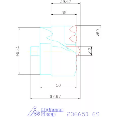 Komet KUB Centron fúrókorona 69 mm
