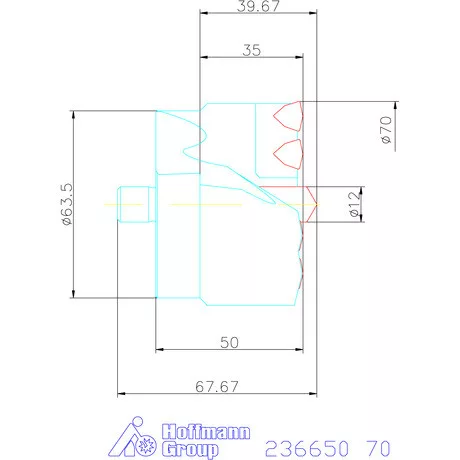 Komet KUB Centron fúrókorona 70 mm