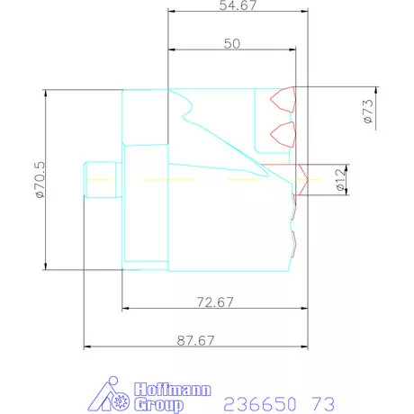 Komet KUB Centron fúrókorona 73 mm