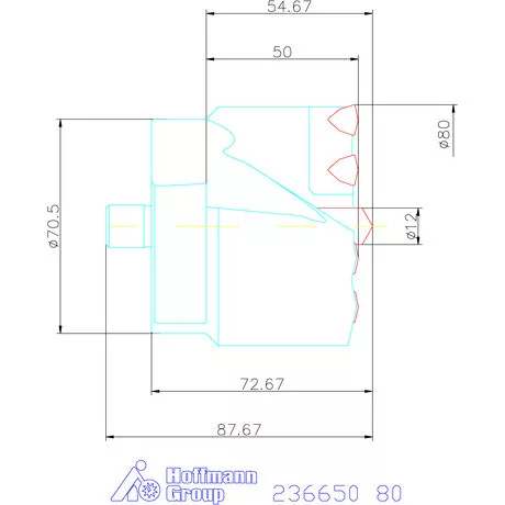 Komet KUB Centron fúrókorona 80 mm