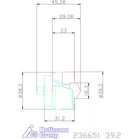 Komet KUB Centron Powerline fúrókorona 39,2 mm
