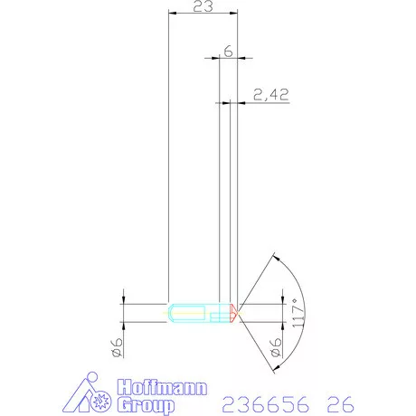 Komet KUB Centron HSS központosító csúcs 26