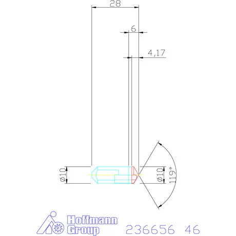 Komet KUB Centron HSS központosító csúcs 46