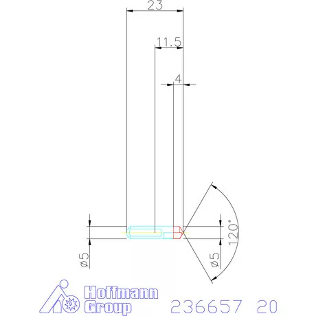 Komet KUB Centron keményfém központosító csúcs 20