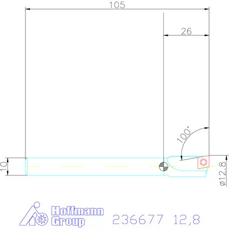 Garant Fix méretű furatesztergálók 12,8 mm