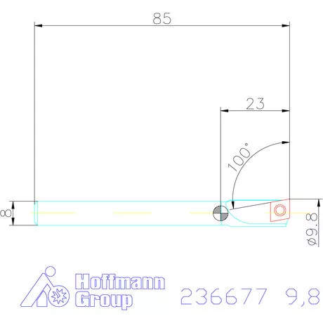 Garant Fix méretű furatesztergálók 9,8 mm