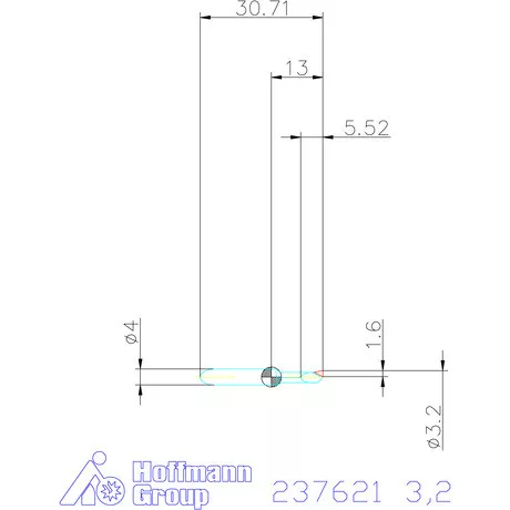 Garant Forgácsoló betét 3,2 mm