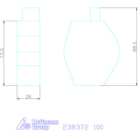 Komet cserélhető híd M03Speed-hez 100 mm