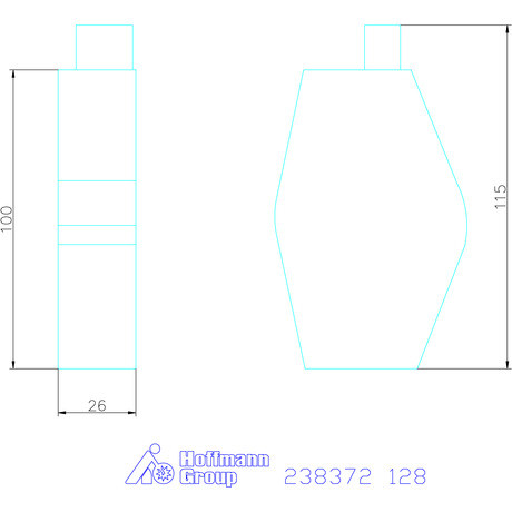 Komet cserélhető híd M03Speed-hez 128 mm