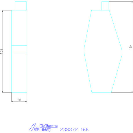 Komet cserélhető híd M03Speed-hez 166 mm