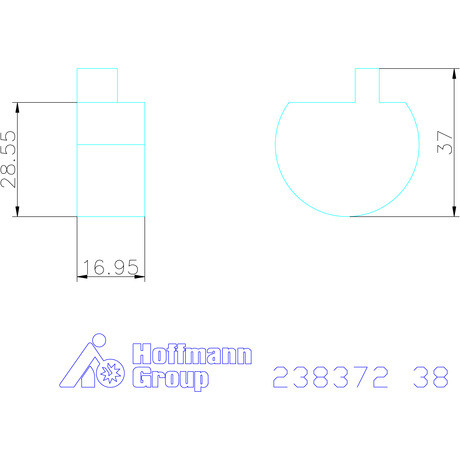Komet cserélhető híd M03Speed-hez 38 mm