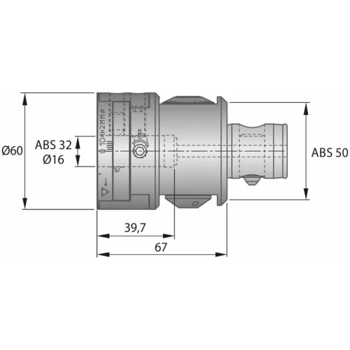 KOMET MicroKom® hi.flex finombeállítású fej  6-125 mm