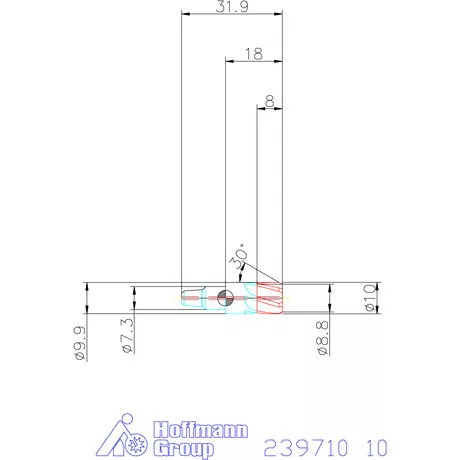 Garant Cermet dörzsárfej HPC H7 acél Átmenőfurat 10 mm