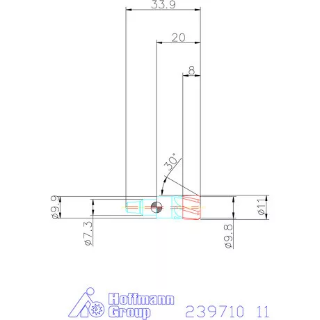 Garant Cermet dörzsárfej HPC H7 acél Átmenőfurat 11 mm