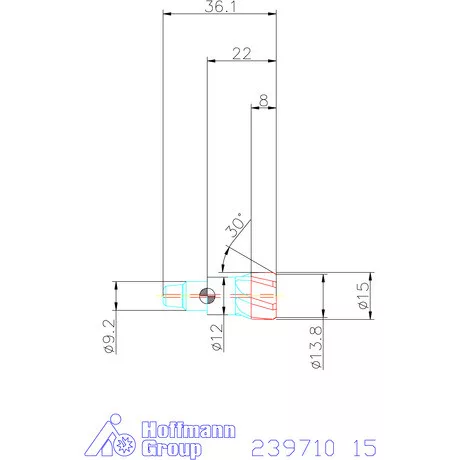 Garant Cermet dörzsárfej HPC H7 acél Átmenőfurat 15 mm