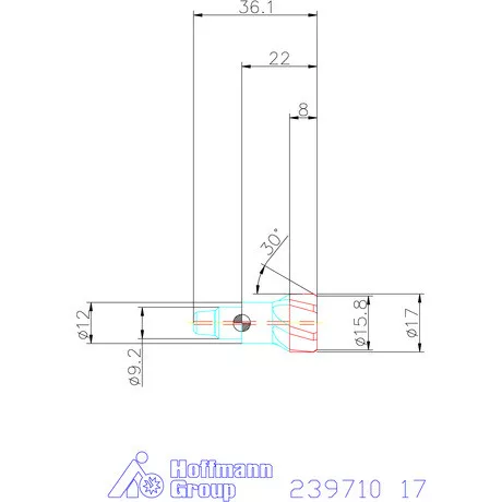 Garant Cermet dörzsárfej HPC H7 acél Átmenőfurat 17 mm