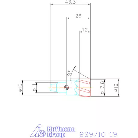 Garant Cermet dörzsárfej HPC H7 acél Átmenőfurat 19 mm