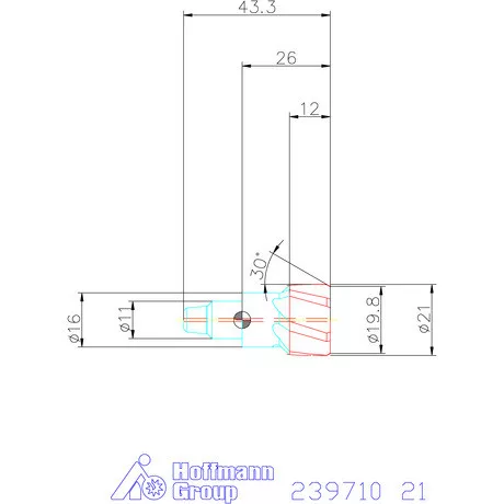 Garant Cermet dörzsárfej HPC H7 acél Átmenőfurat 21 mm
