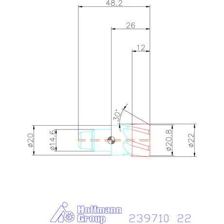 Garant Cermet dörzsárfej HPC H7 acél Átmenőfurat 22 mm