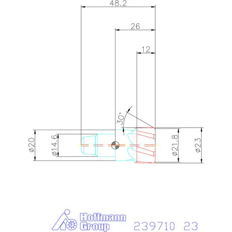 Garant Cermet dörzsárfej HPC H7 acél Átmenőfurat 23 mm