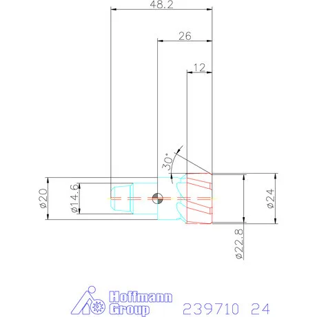 Garant Cermet dörzsárfej HPC H7 acél Átmenőfurat 24 mm