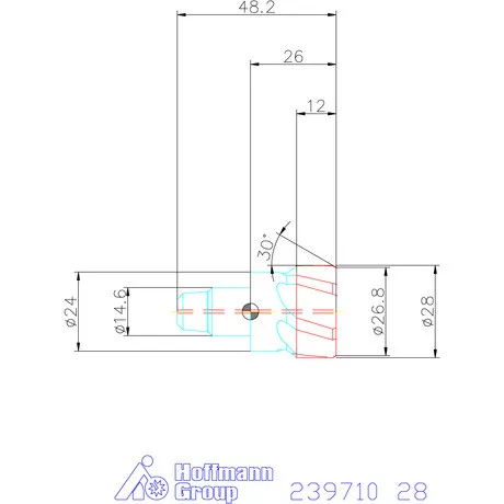 Garant Cermet dörzsárfej HPC H7 acél Átmenőfurat 28 mm