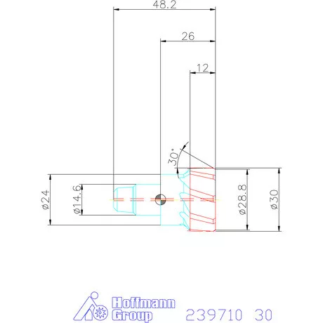Garant Cermet dörzsárfej HPC H7 acél Átmenőfurat 30 mm