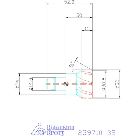 Garant Cermet dörzsárfej HPC H7 acél Átmenőfurat 32 mm