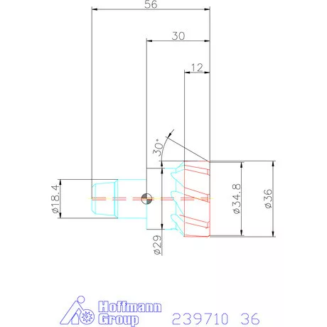 Garant Cermet dörzsárfej HPC H7 acél Átmenőfurat 36 mm