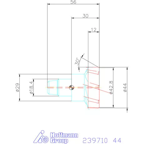 Garant Cermet dörzsárfej HPC H7 acél Átmenőfurat 44 mm