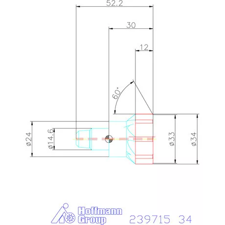 Garant Cermet dörzsárfej HPC H7 acél Zsákfurat 34 mm