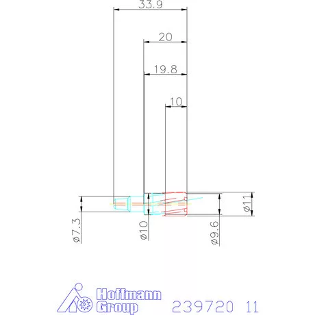 Garant VHM dörzsárfej HPC H7 acél Átmenőfurat 11 mm