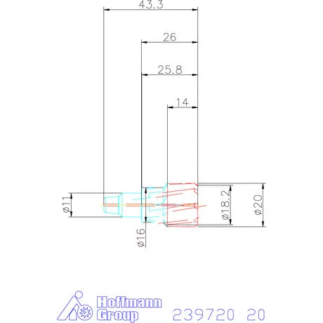 Garant VHM dörzsárfej HPC H7 acél Átmenőfurat 20 mm
