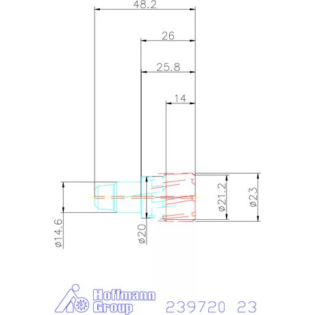 Garant VHM dörzsárfej HPC H7 acél Átmenőfurat 23 mm