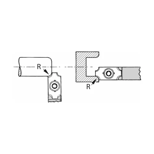 Edalco Rádiusz váltólapka 12° HSS-Co5, H7 R3 mm