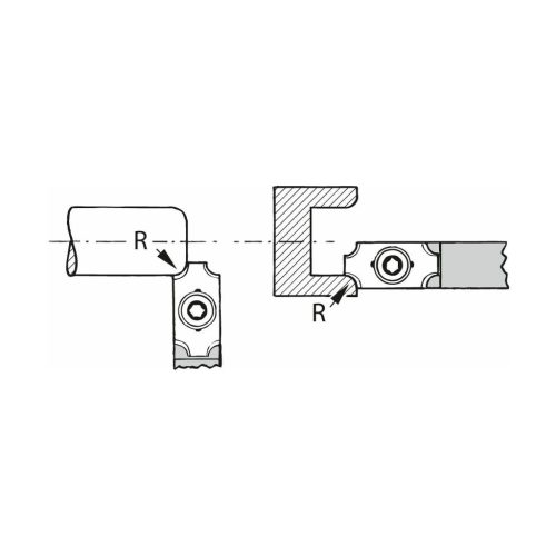 Edalco Rádiusz váltólapka 12° HSS-Co5, H7 R8 mm