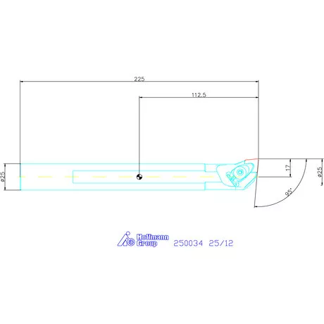 Garant Furatkés, acél 25/12 mm