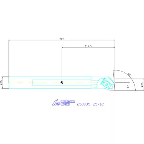 Garant Furatkés, acél 25/12 mm