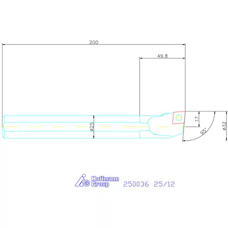Garant Furatkés, acél 25/12 mm